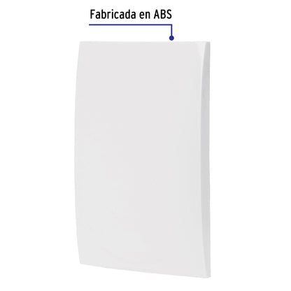 Placa de ABS ciega, línea Oslo, color blanco, Volteck PPCI-OB 48306 MM00