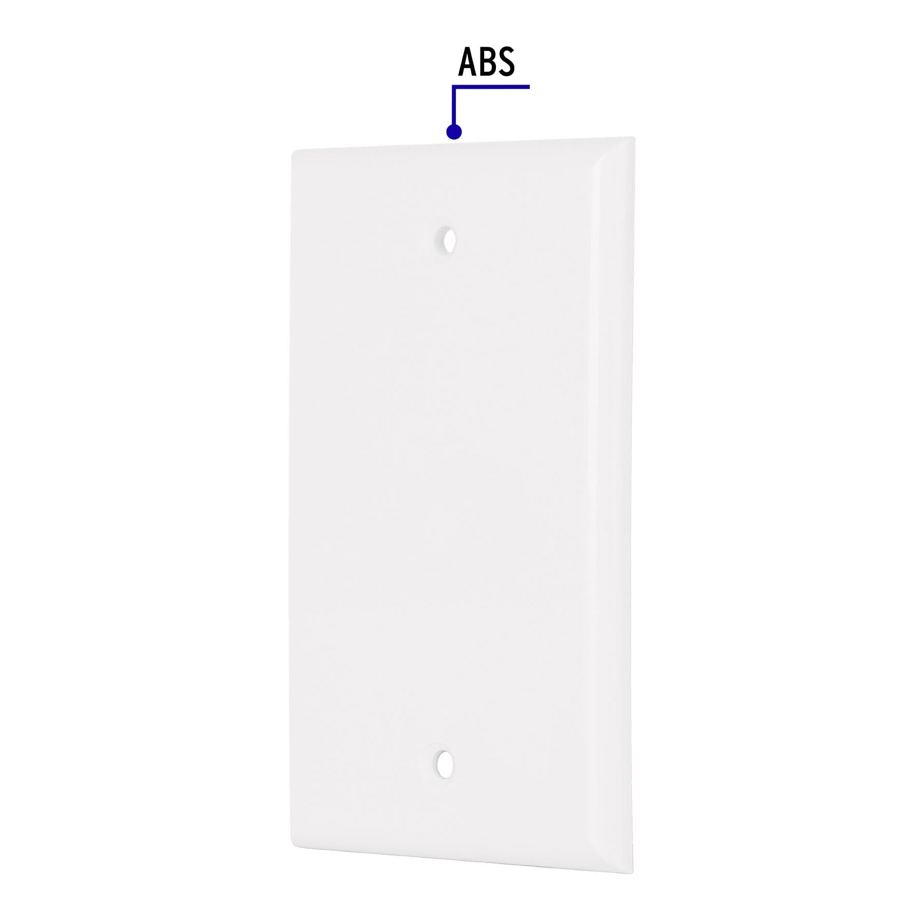 Placa de ABS ciega, Standard, blanco, Volteck PPCI-SB 47724 MM00