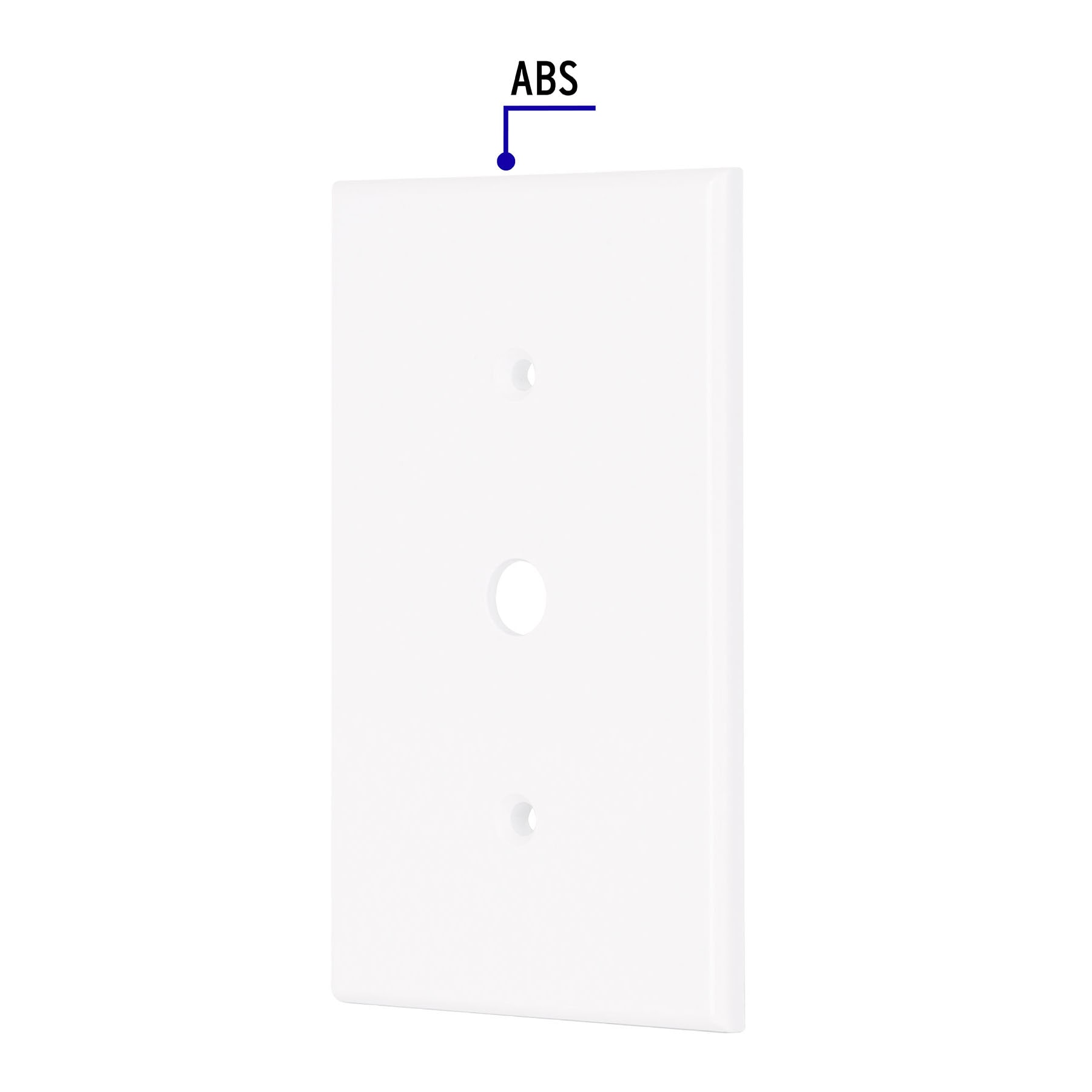 Placa de ABS para atenuador, Standard, blanco, Volteck PPDI-SB 49712 MM00