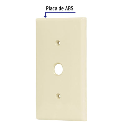 Placa de ABS para atenuador, Standard, marfil, Volteck PPDI-S 48170 MM00