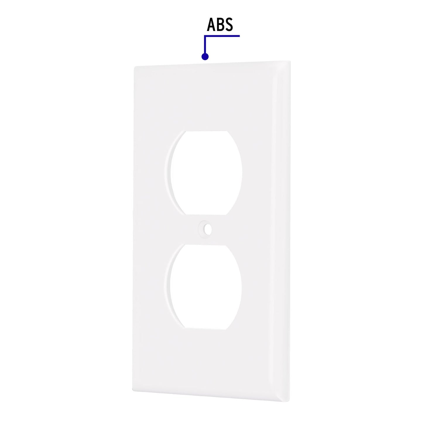 Placa de ABS dúplex, Standard, blanco Volteck PPDO-SB 40241 MM00