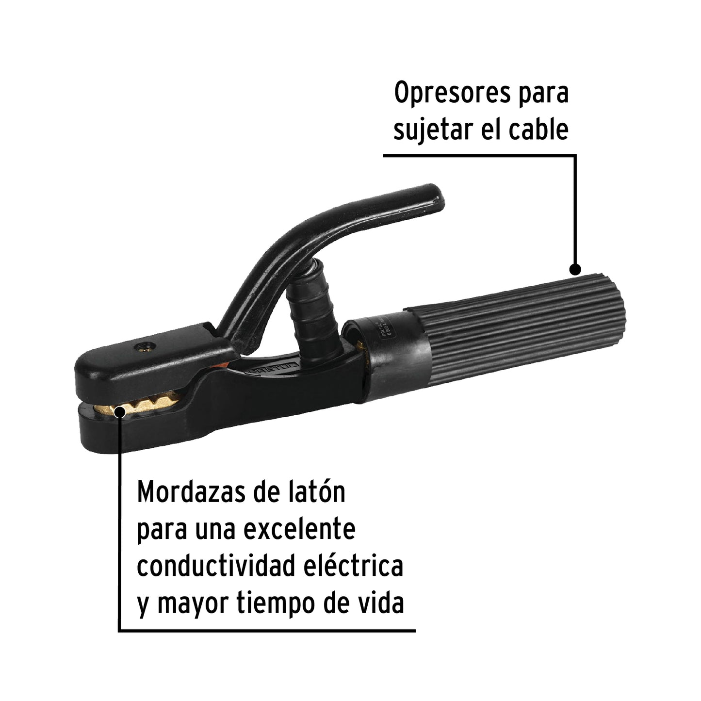 Pinza porta electrodo de 500 A, Pretul PPE-500P 24233 MM00