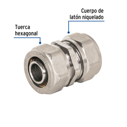 Cople de compresión para PEALPE, 1/2', Foset PPG-12CM 45913 MM00