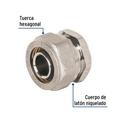 Tapón para PE-AL-PE, 1/2', Foset PPG-12TA 45939 MM00