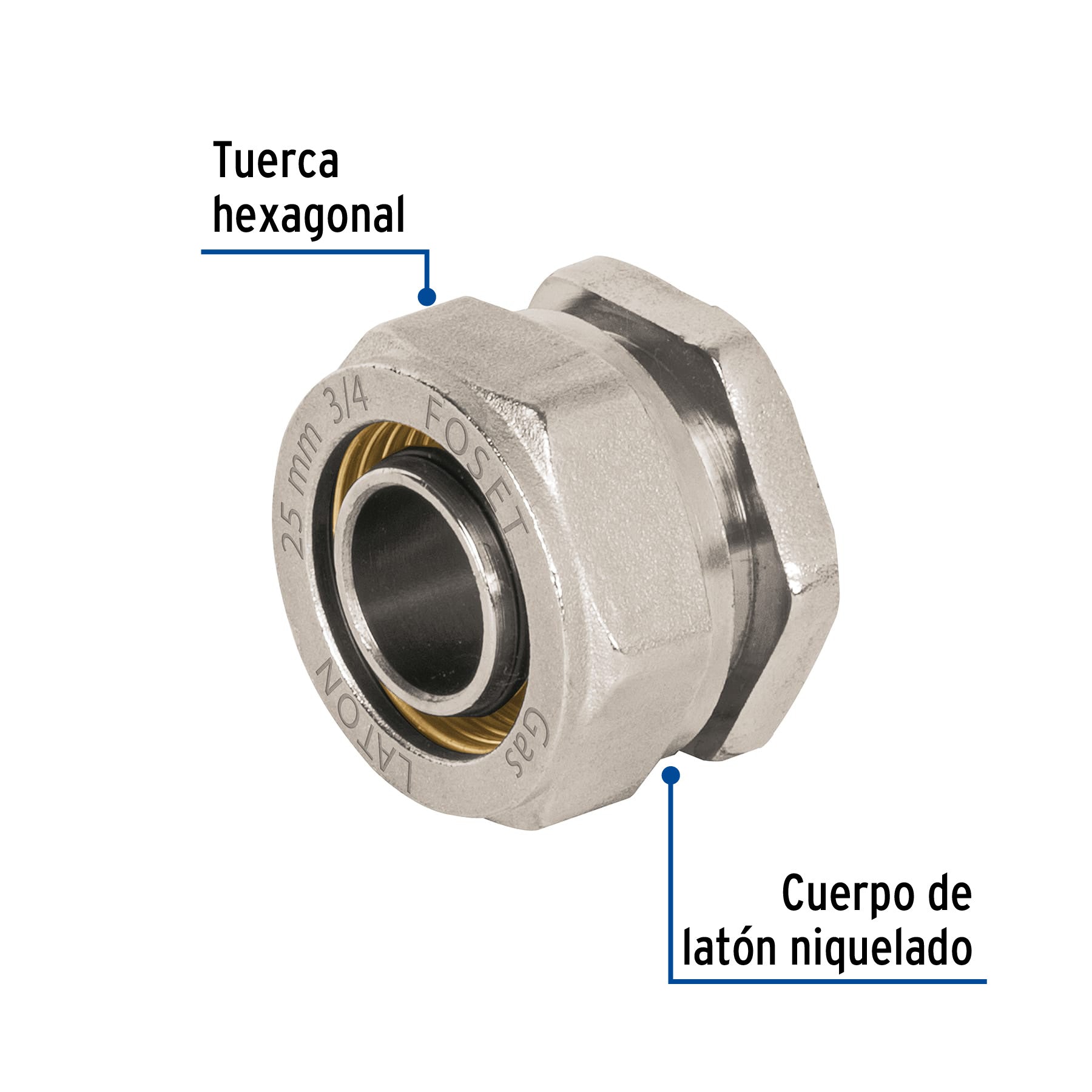 Tapón para PE-AL-PE, 3/4', Foset PPG-34TA 45940 MM00