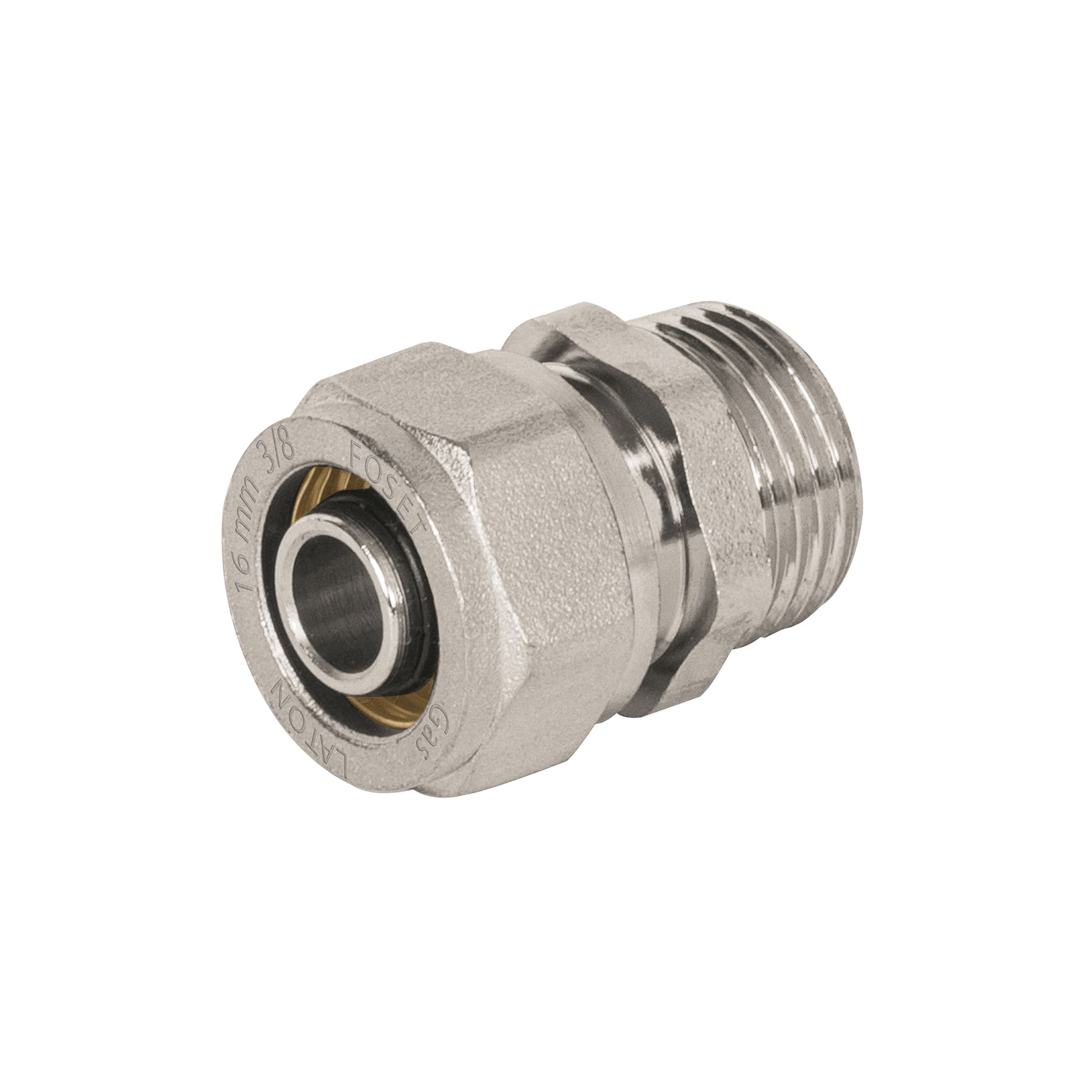 Conector para PEALPE, 3/8', con rosca macho, Foset PPG-38NM 45935 MM00