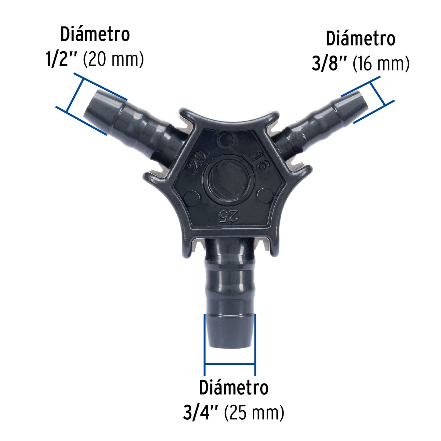 Avellanador para tubería de PE-AL-PE, 3/8' a 3/4', Foset PPG-3AV 45707 MM00