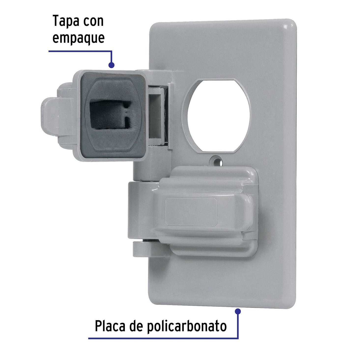 Placa dúplex de policarbonato para intemperie,línea Standard PPIN-DOS 46410 MM0