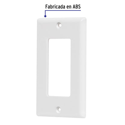 Placa 1 ventana, de policarbonato, línea Classic, Volteck PPSE-CL 46418 MM00