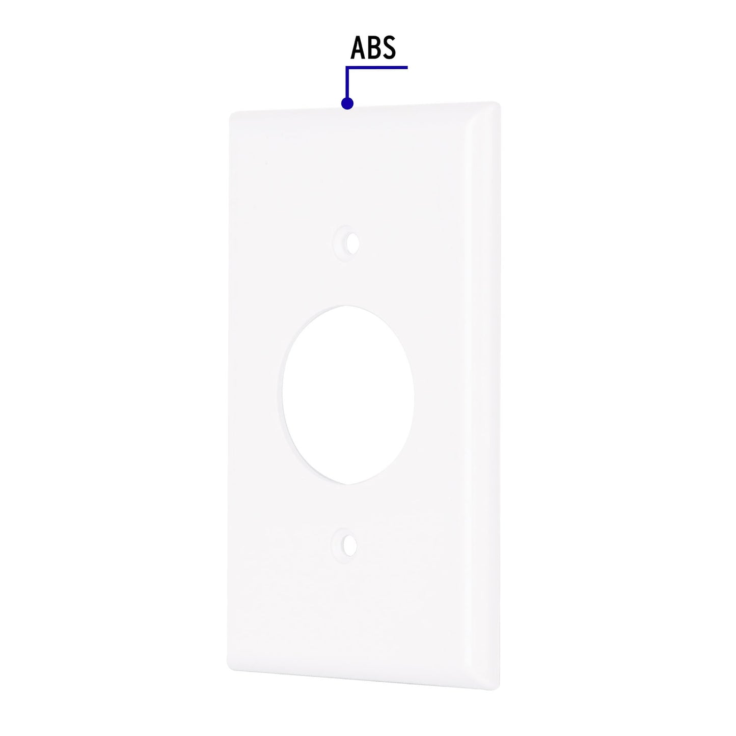 Placa de ABS para contacto redondo, Standard, blanco PPSE-SB 47725 MM00