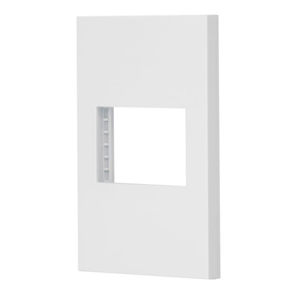 Placa 1 ventana, 1.5 módulos, línea Española, color blanco PPSE15-EB 47044 MM00