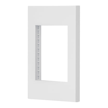 Placa 1 ventana, 3 módulos, línea Española, color blanco PPTR-EB 47043 MM00