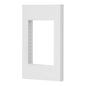 Placa 1 ventana, 3 módulos, línea Española, color blanco PPTR-EB 47043 MM00