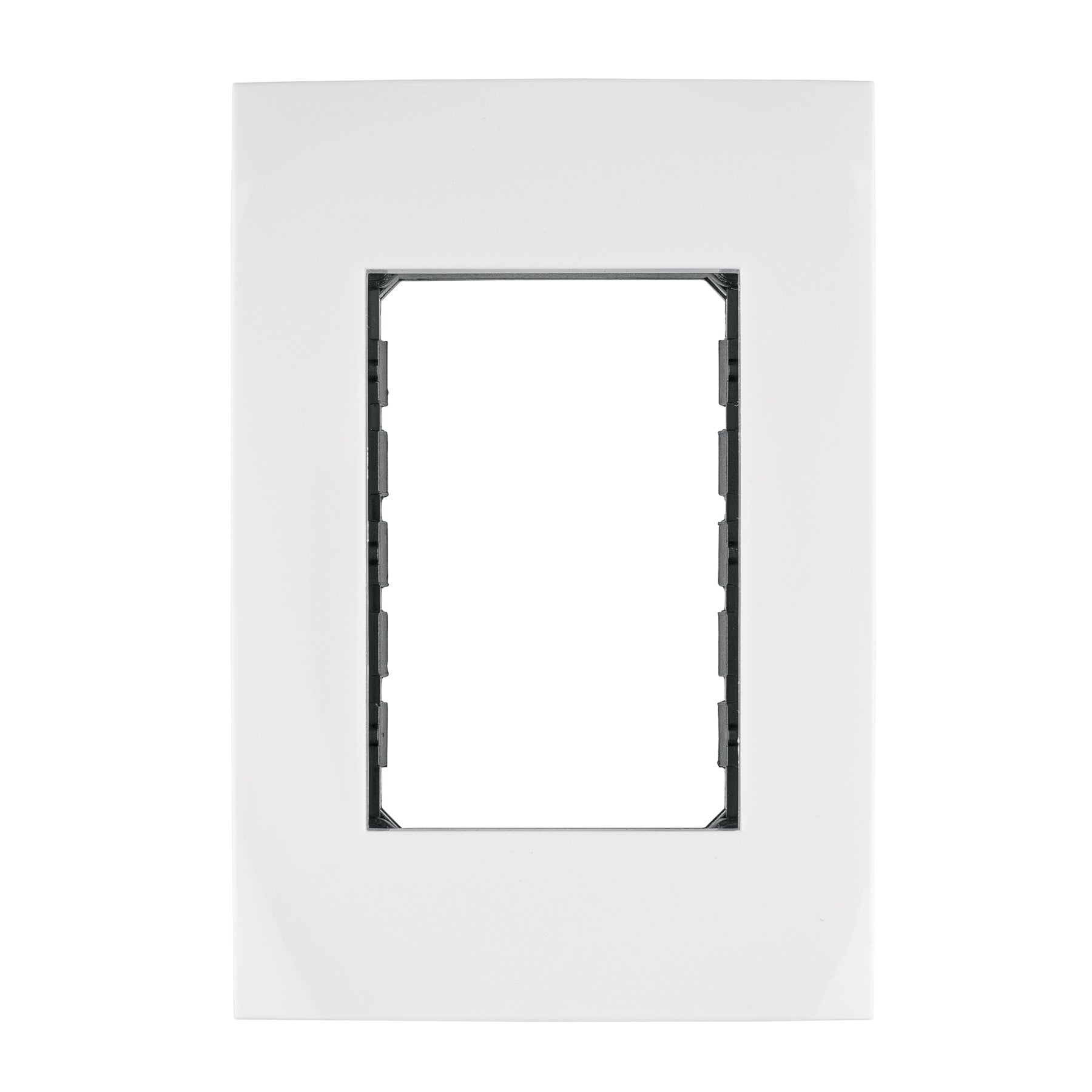 Placa 3 módulos de ABS, línea Oslo, color blanco, Volteck PPTR-OB 48305 MM00