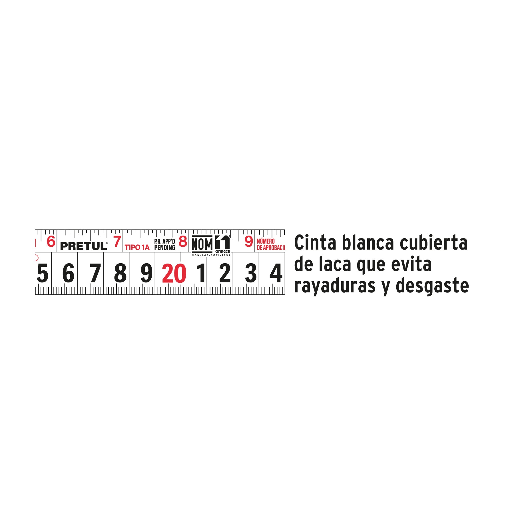 Flexómetro azul 3 m cinta 13 mm, en tarjeta, Pretul PRO-3MEB-A 21609 MM1