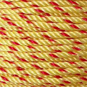 SOGA DE POLIPROPILENO DE 1/4" (6 MM), COLOR AMARILLO/ROJO, ROLLO CON 20KG