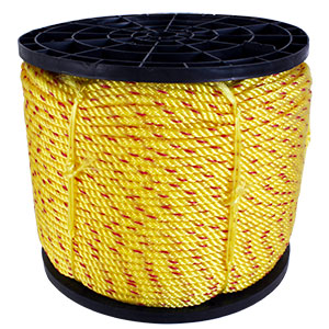 SOGA DE POLIPROPILENO DE 3/8" (10 MM), COLOR AMARILLO/ROJO, ROLLO CON 20KG