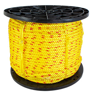 SOGA DE POLIPROPILENO DE 1/2" (13 MM), COLOR AMARILLO/ROJO, ROLLO CON 26KG