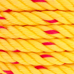 SOGA DE POLIPROPILENO DE 3/4" (19 MM), COLOR AMARILLO/ROJO, ROLLO CON 26KG