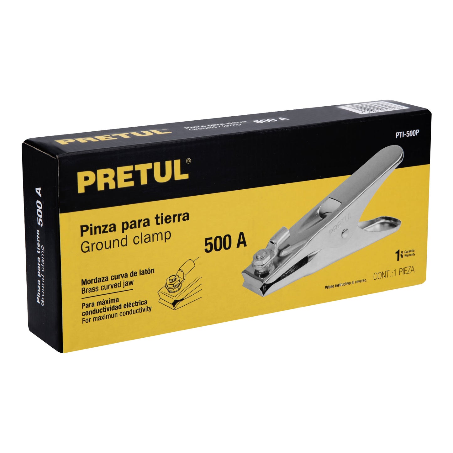 Pinza para tierra de 500 A, Pretul PTI-500P 24235 MM00