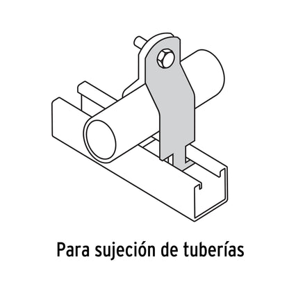 Abrazadera para unicanal 1', Volteck PU-1A 47490 MM1