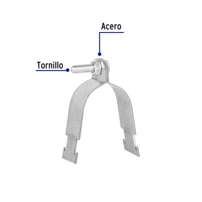 Abrazadera para unicanal de 2', Volteck PU-2A 46427 MM0