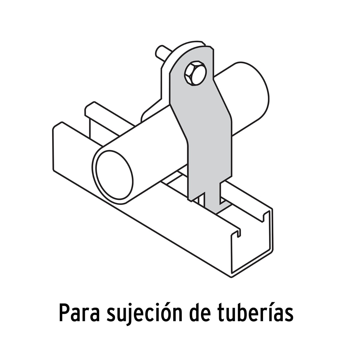 Abrazadera para unicanal, 3/4', Volteck PU-3/4A 47489 MM1