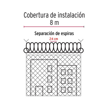 Rollo de púa concertina alta seguridad, 45 cm diámetro PUCO-A45 44920 MM1