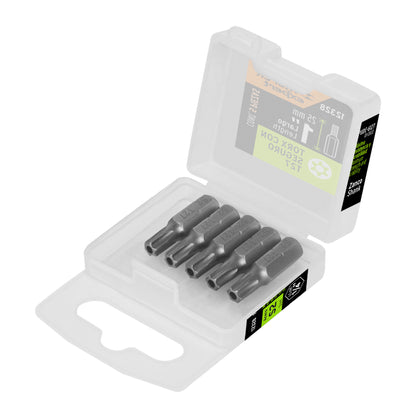 Estuche con 5 puntas torx T27 con seguro largo 1', Expert PUDE-6127 12328 MM00