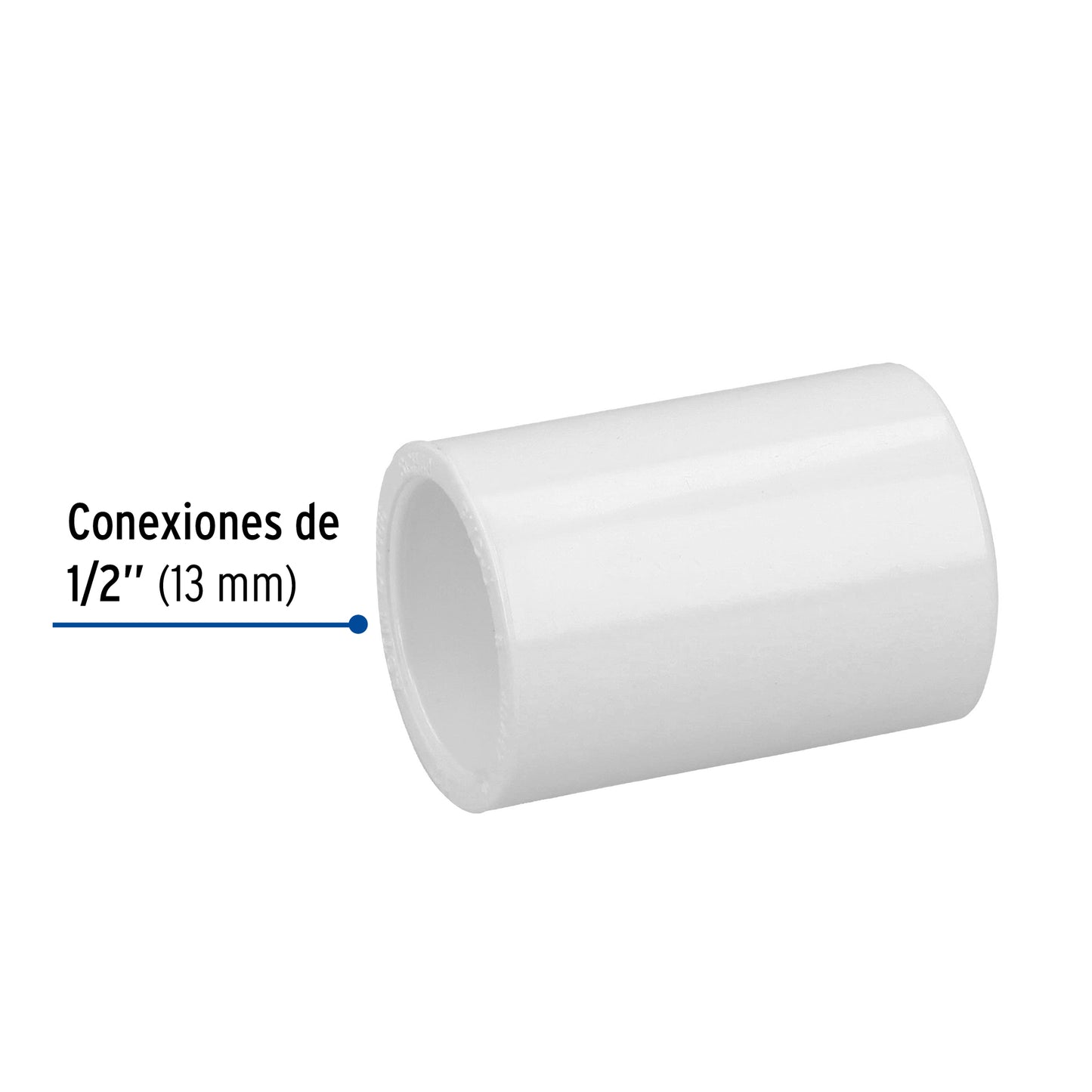 Cople de PVC cédula 40 de 1/2', Foset PVC-261 45417 MM00