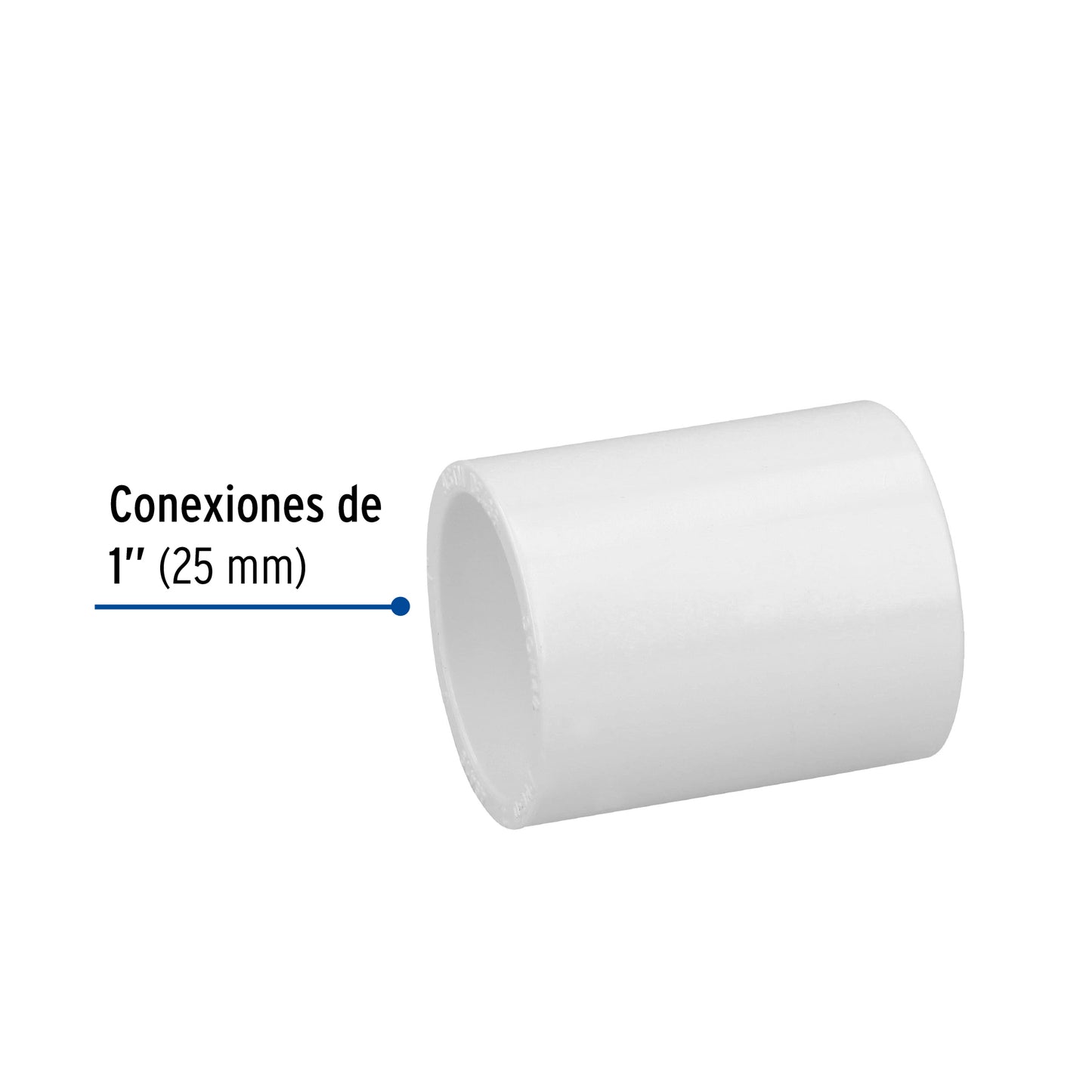 Cople de PVC cédula 40 de 1', Foset PVC-263 45419 MM00