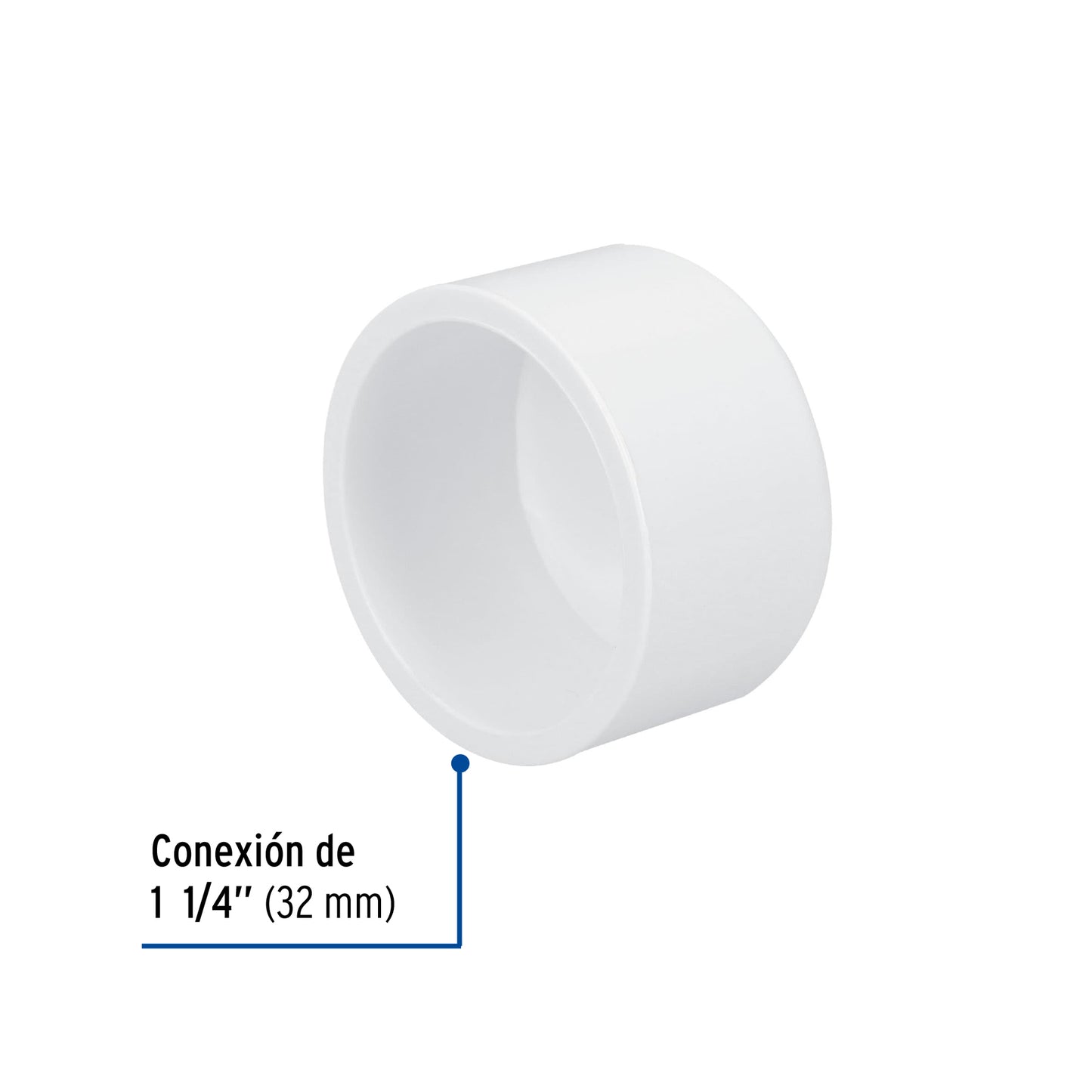 Tapón de PVC 1-1/4', Foset PVC-364 45539 MM00