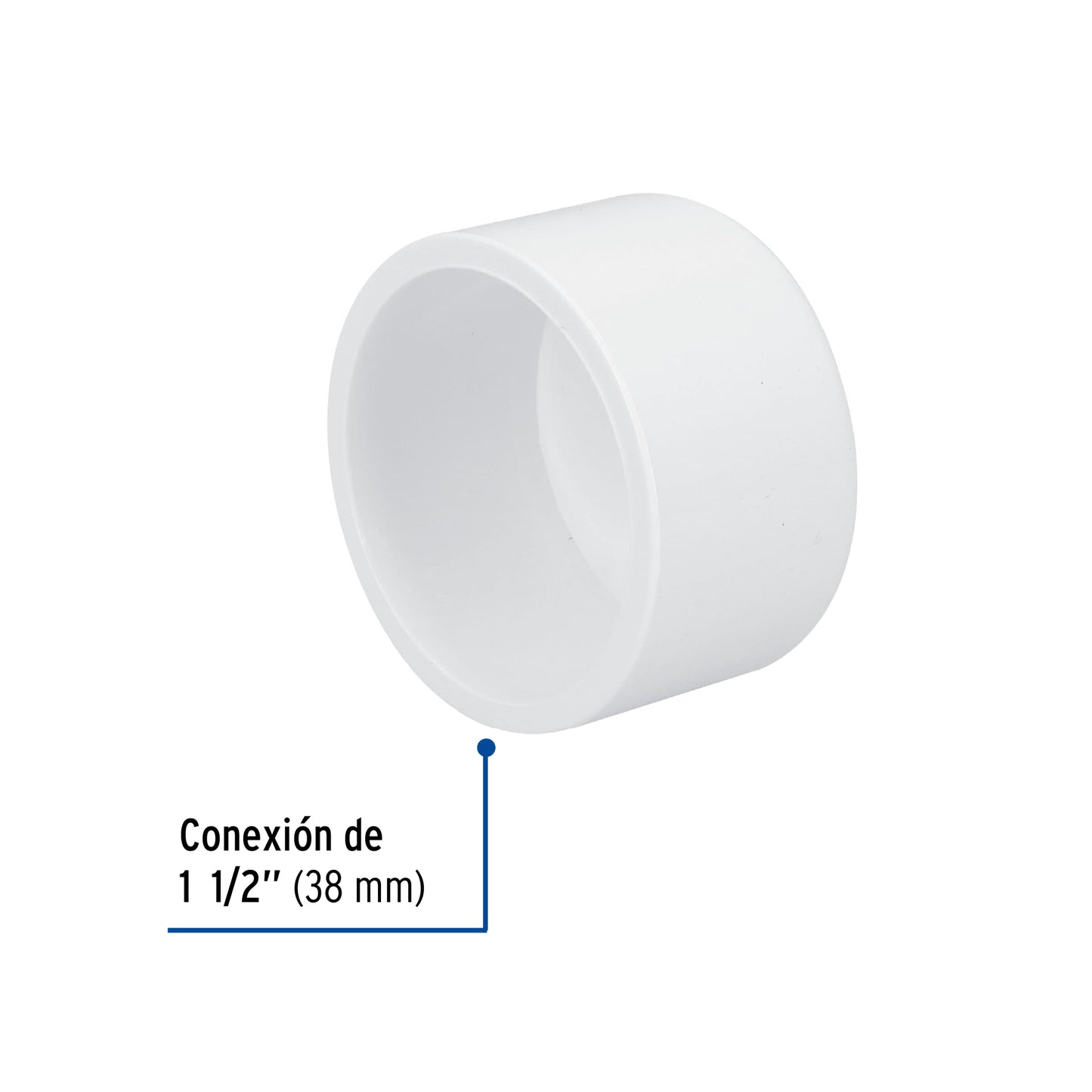 Tapón de PVC 1-1/2', Foset PVC-365 45540 MM00