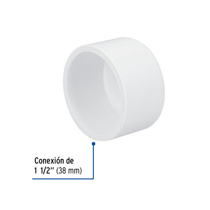 Tapón de PVC 1-1/2', Foset PVC-365 45540 MM00