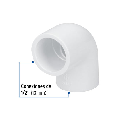 Codo 90° de PVC de 1/2', Foset PVC-561 45411 MM00