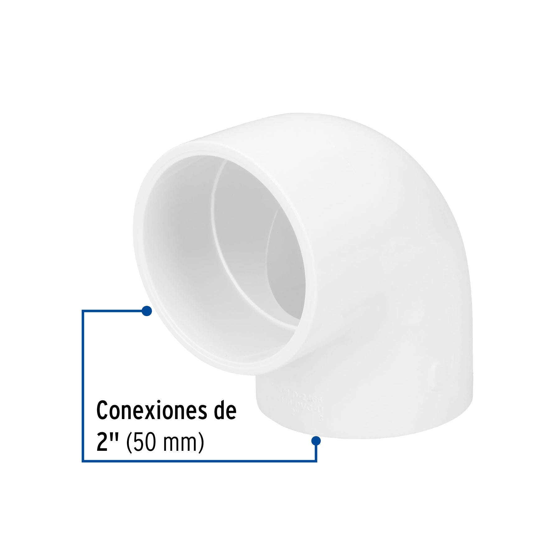 Codo 90° de PVC de 2', Foset PVC-566 45525 MM00