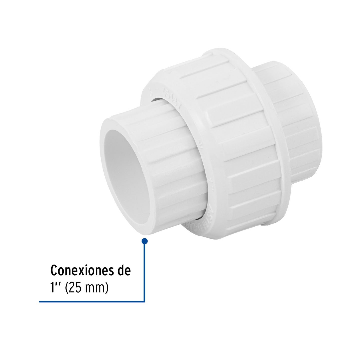 Tuerca unión lisa de PVC 1', Foset PVC-973 45437 MM00