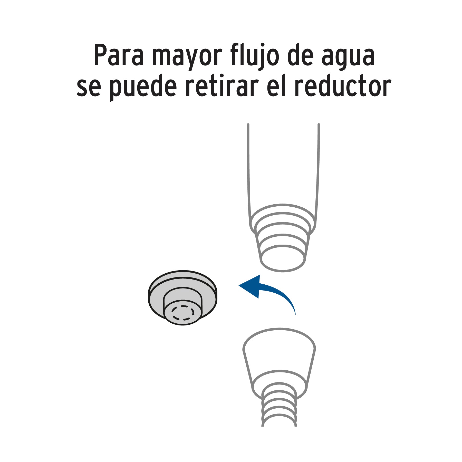 Regadera satín de teléfono 4' con soporte, Foset Element R-012N 45166 MM00