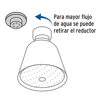 Regadera redonda 2-3/4' sin brazo, Foset Aero R-200S 49468 MM00