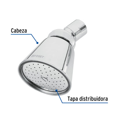 Regadera redonda 2-3/4' sin brazo, Foset Aero R-200S 49468 MM00