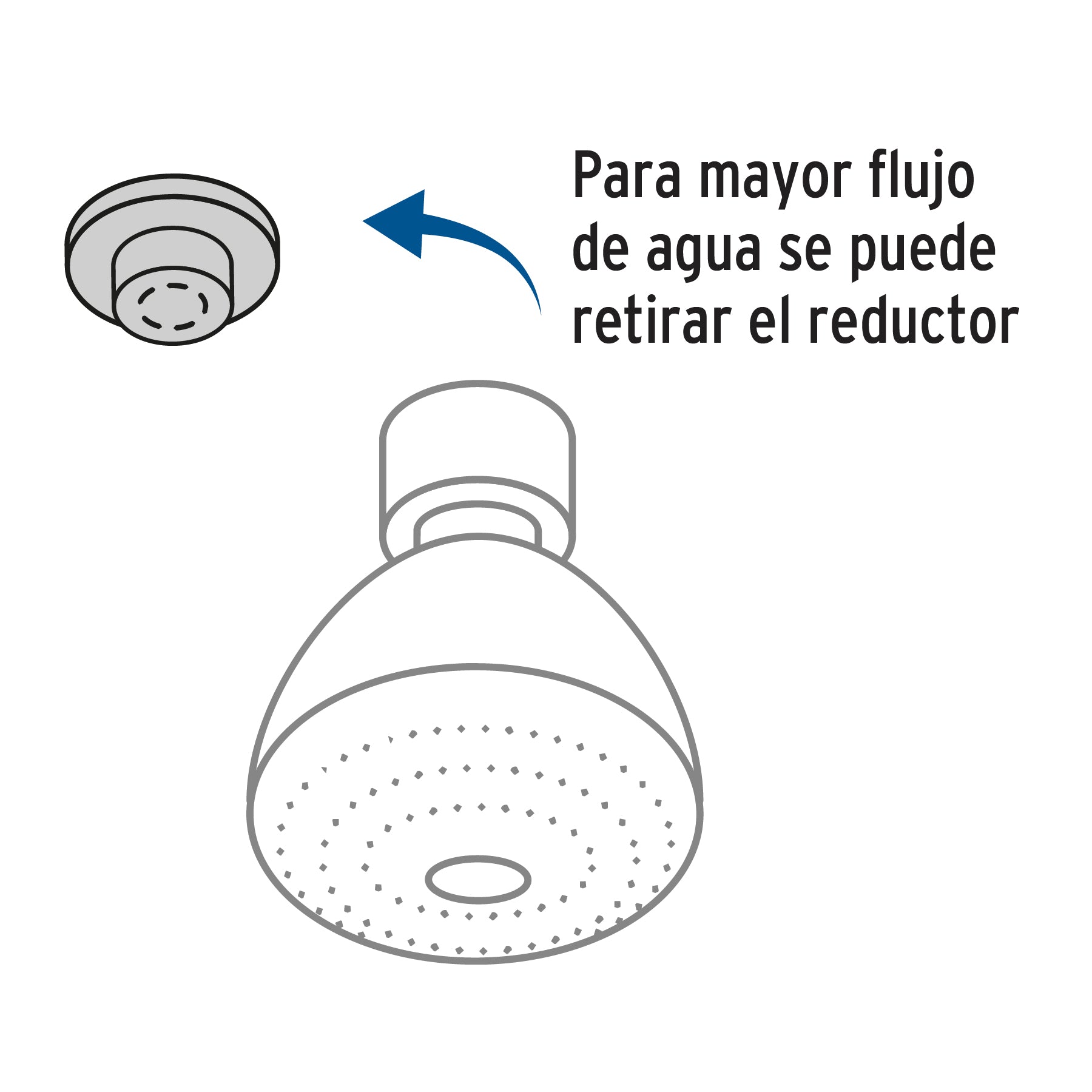 Regadera redonda 3-1/4' sin brazo, Foset Aero R-201S 45790 MM00