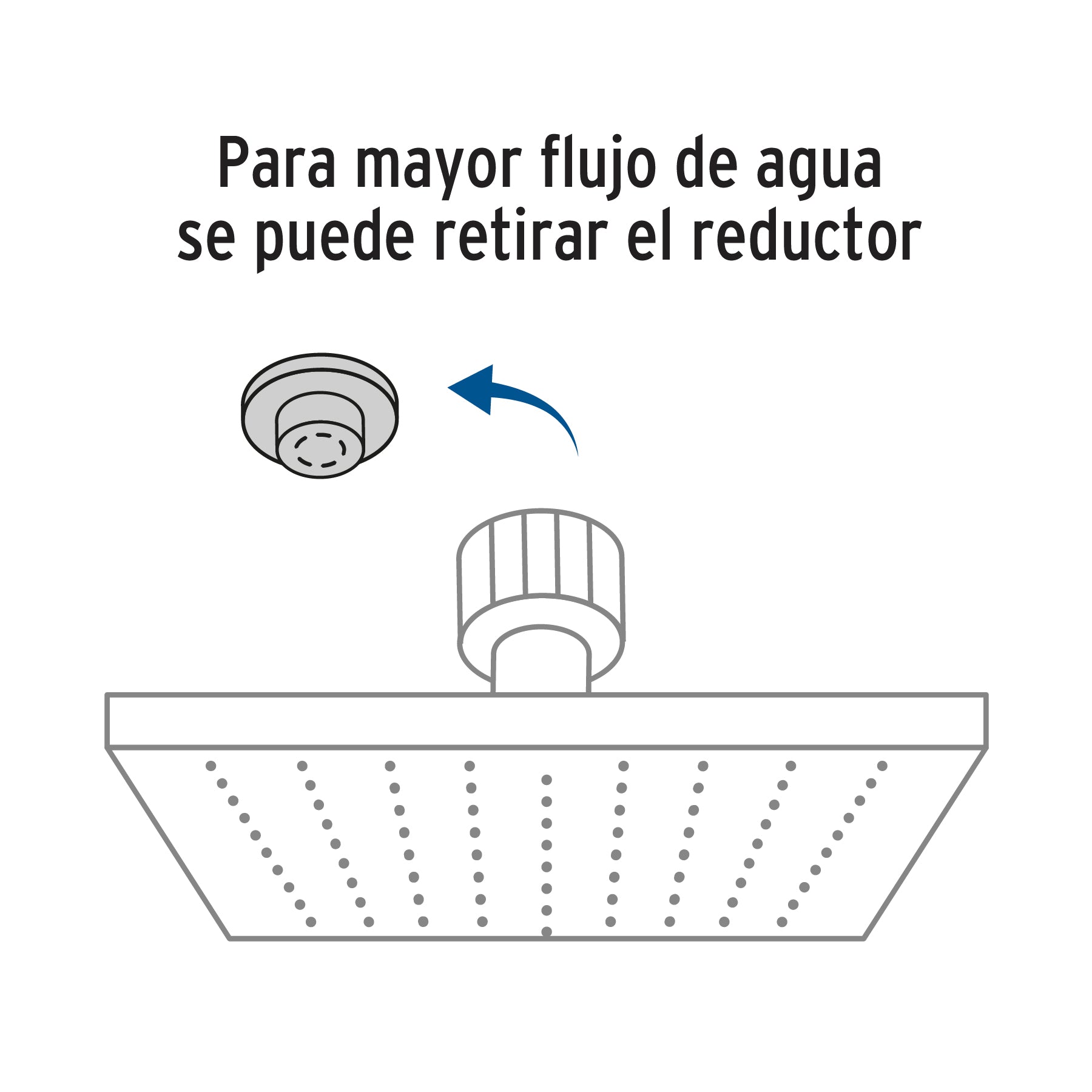 Regadera satín 10' plato cuadrado delgado con brazo, Riviera R-310N 45774 MM00