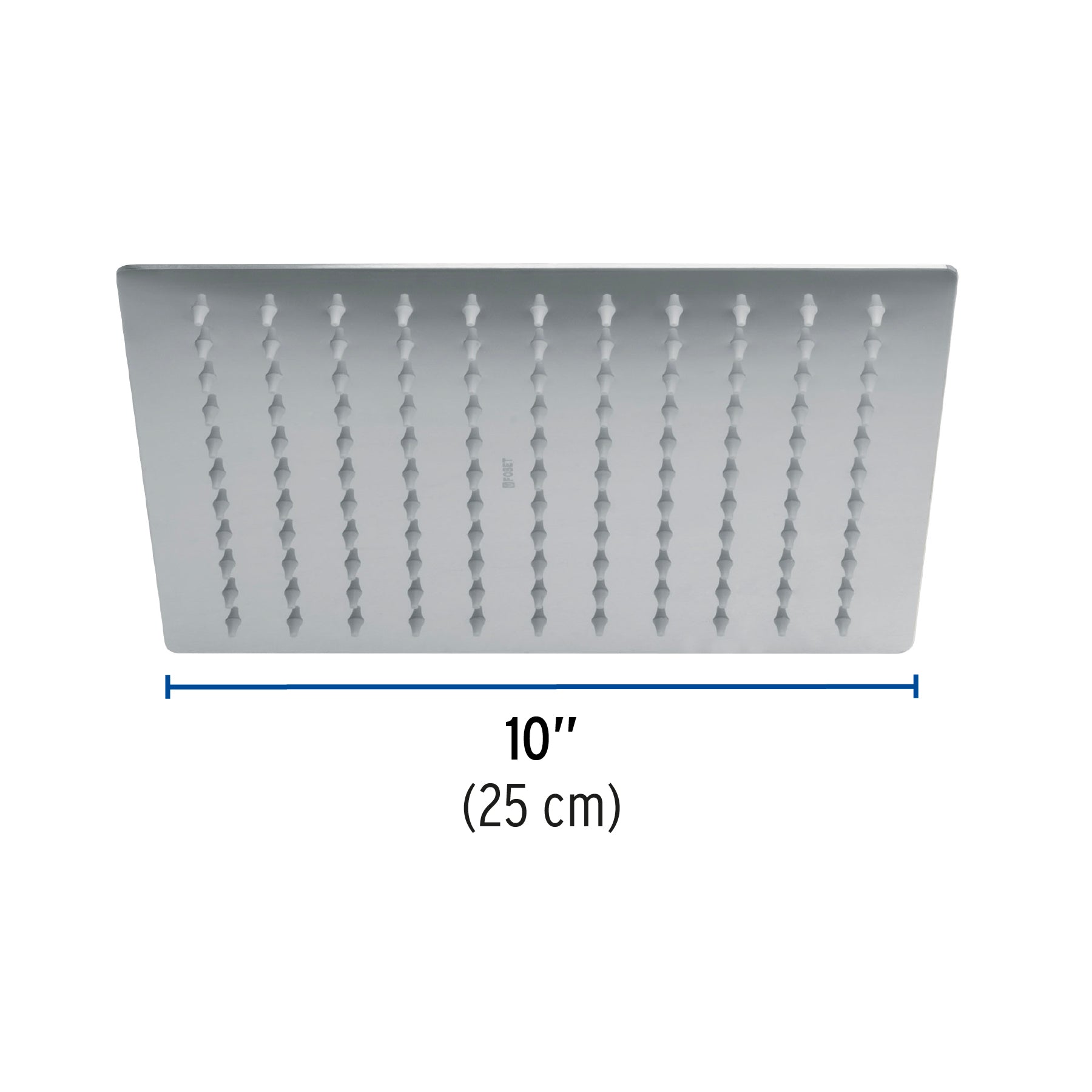 ReRegadera cromo 10' plato cuadrado delgado sin brazo, Rivie R-310S 45781 MM00