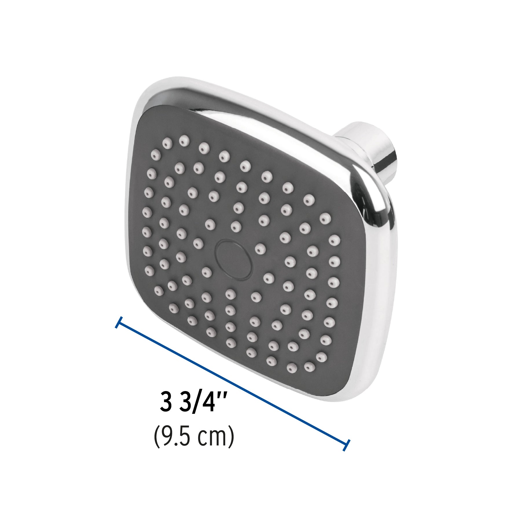 Regadera cuadrada de ABS 3-3/4' sin brazo, Foset Basic R-401S 45066 MM00