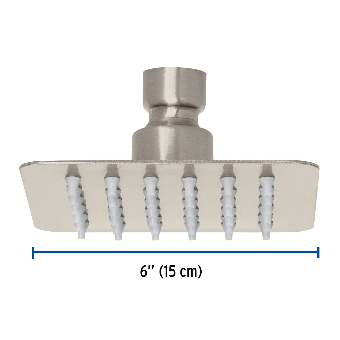 Regadera cuadrada 4', acero inox, sin brazo, satín, Túbig R-413SN 47741 MM00