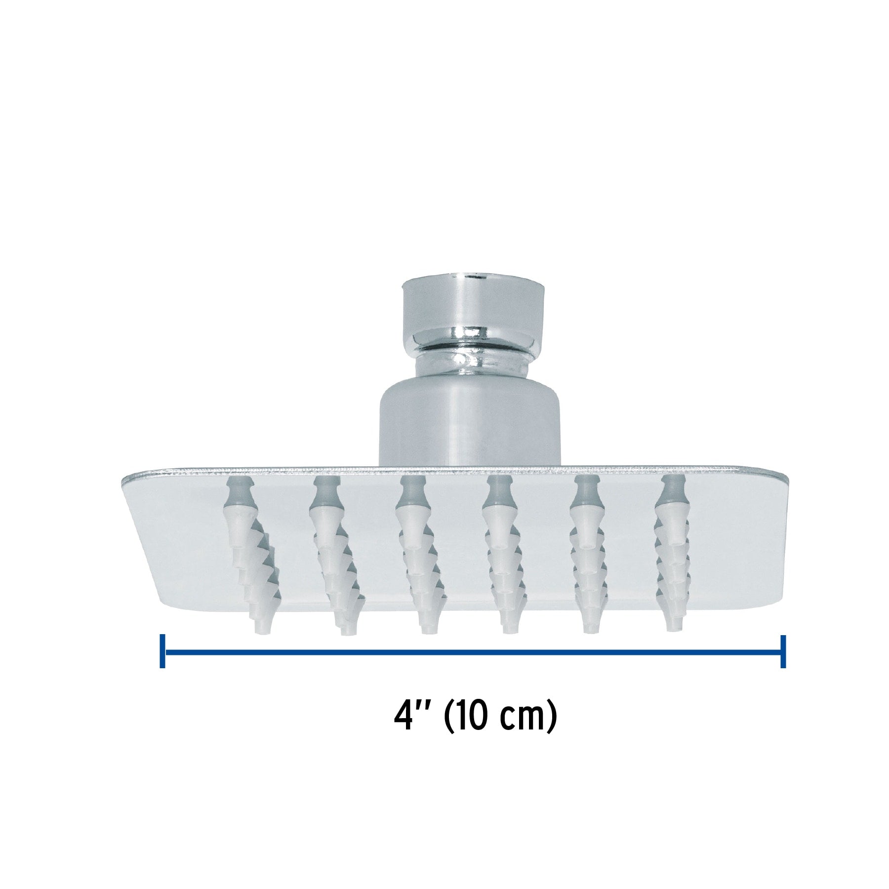 Regadera cuadrada 4', acero inox, sin brazo, cromo, Túbig R-413S 47735 MM00