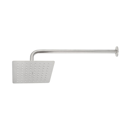 Regadera cuadrada 8', acero inox, con brazo, satín, Túbig R-415N 47744 MM00