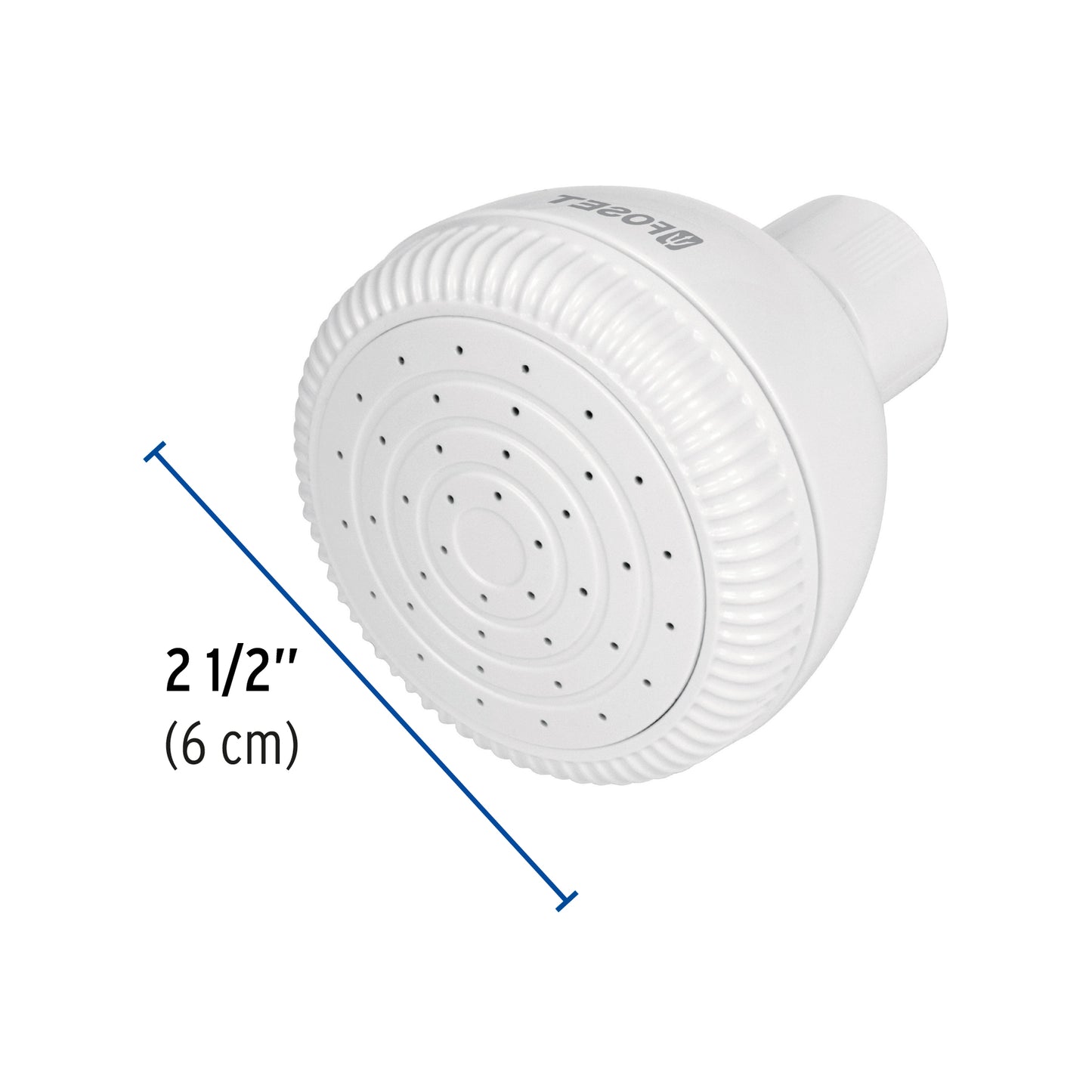 Regadera redonda de ABS 2-1/2' sin brazo, Foset Basic R-500S 49256 MM00