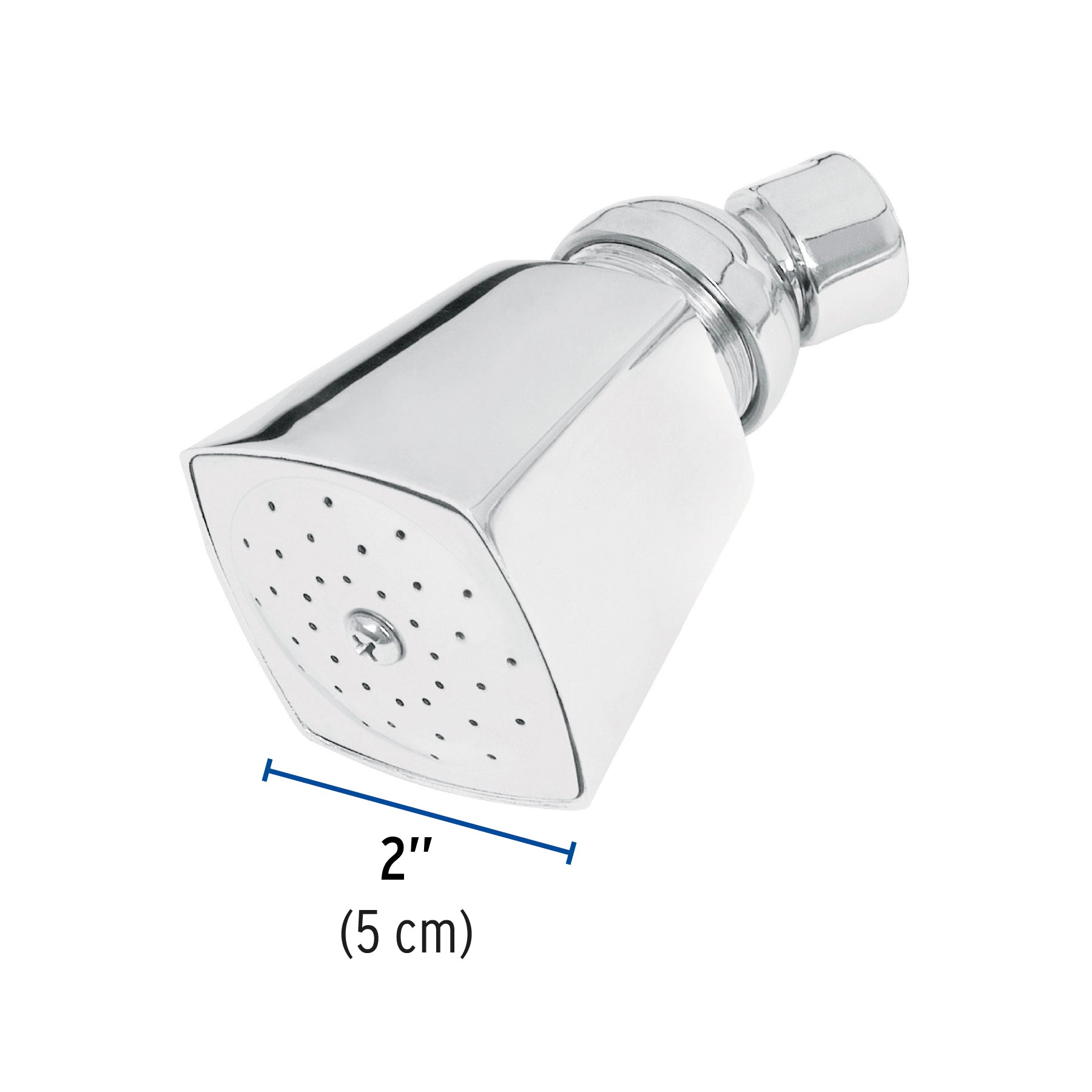 Regadera cuadrada metálica 2' sin brazo, Foset Aqua R-501S 44494 MM00