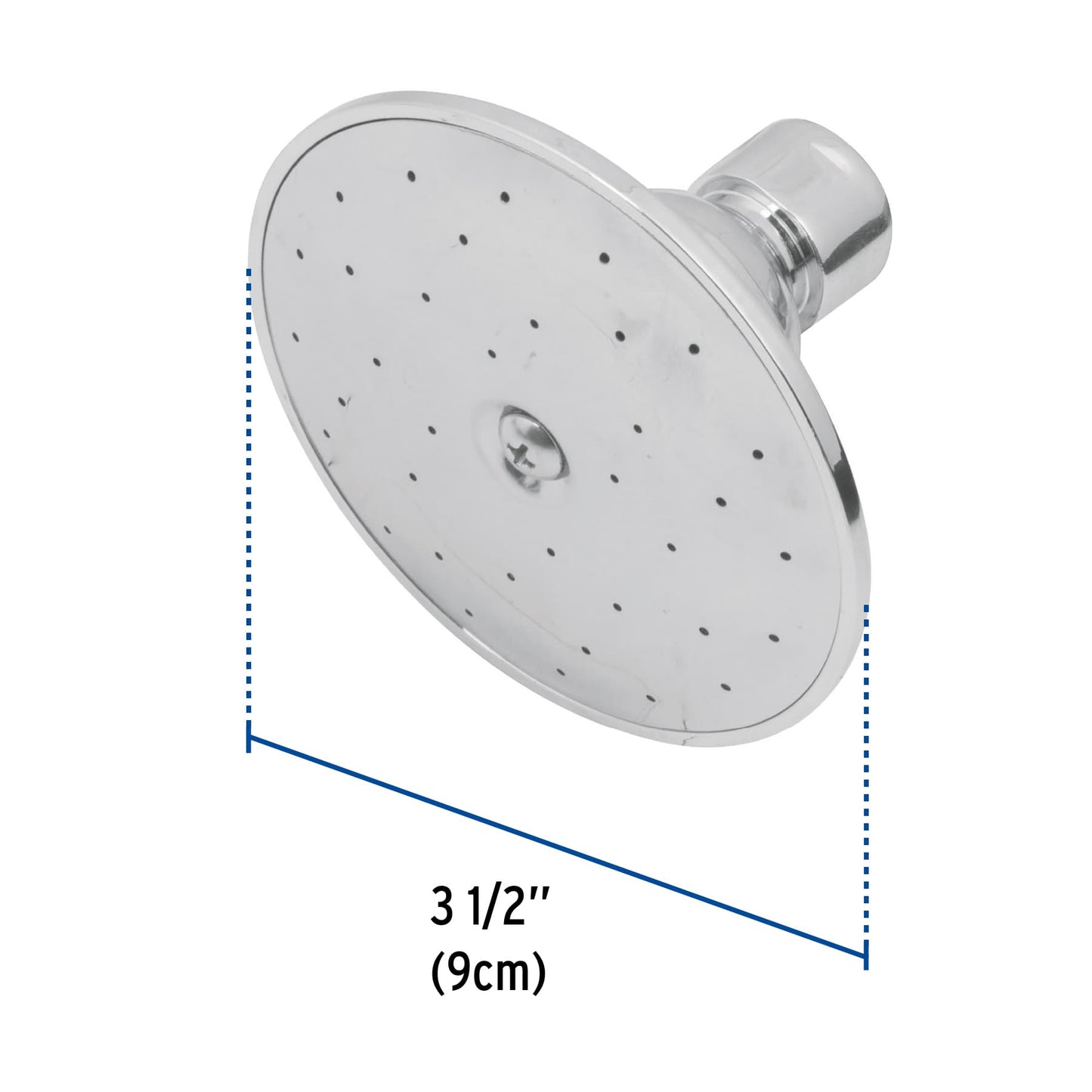 Regadera redonda metálica 3-1/2' sin brazo, Foset Aqua R-504S 44493 MM00